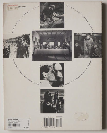 Divine Images (1992): rear cover with film stills arranged in a cross