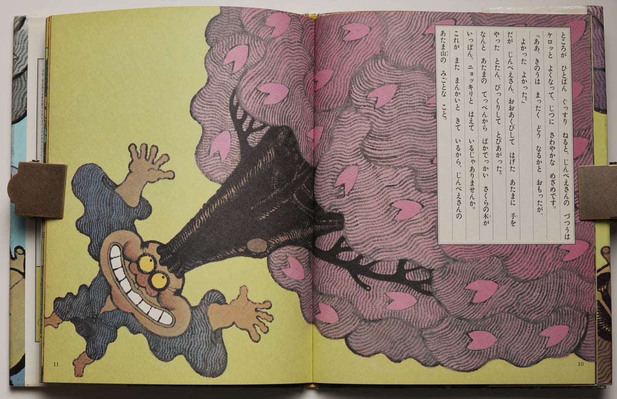 Atama-yama (Mt. Head, 1973): spread with the cherry tree in blossom