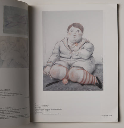 Loudmer, Paris 1997 sale catalogue: colour plate of a painting of a seated figure