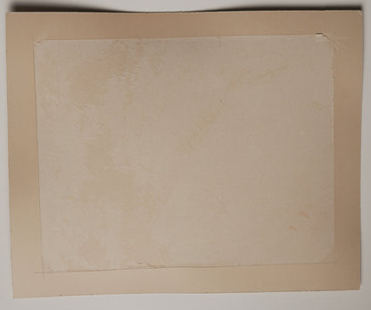 Custom House, Yokohama, hand-colored albumen print: verso of the mount