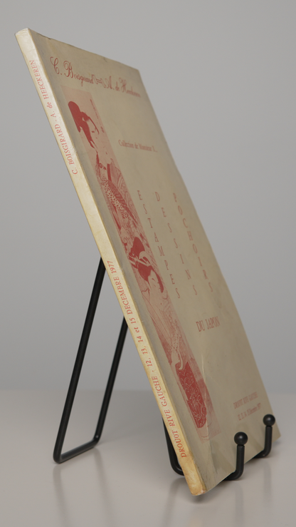 Collection de Monsieur X catalogue shown upright on a stand
